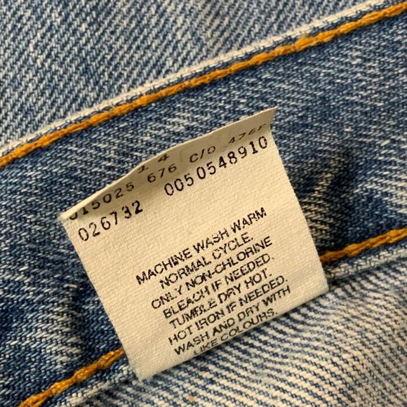 Vintage LEVI’S Mens Jeans Sz 36x36 Straight Leg 505 Red Tab Faded Blue Denim - Picture 5 of 12